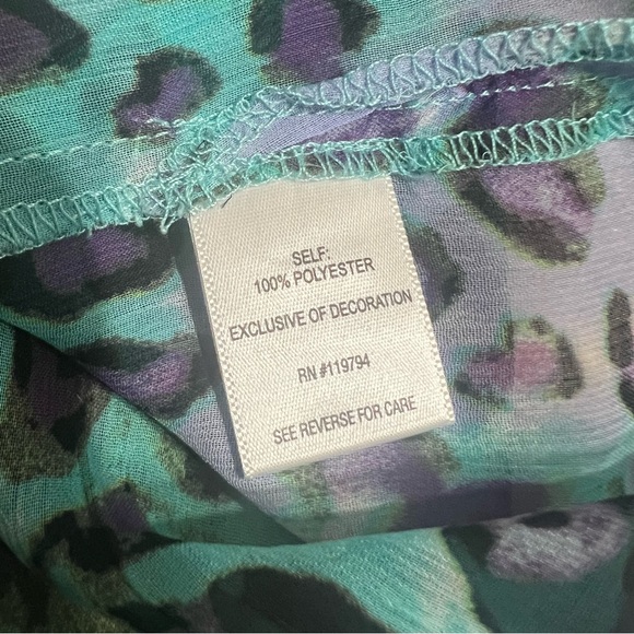 ONE WORLD Beach Cover-Up Size WOMENS Small V-Neck 3/4 Sleeve - Picture 15 of 17